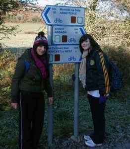 2010-2011 Transition Year : Edel and Gemma on Walk