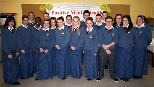 Desmond College students holding Positive Mental Health Week