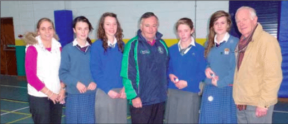 James Moynihan Chairman of the County Board presenting Limerick's desmond college camogie team their award James Moynihan Chairman of the County Board presenting Limerick's desmond college camogie team their award