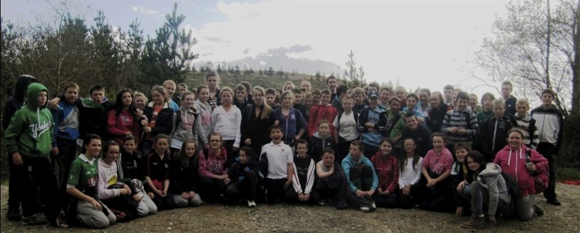Ballyhoura Trail : Desmond College Students and Teachers on 15-mile hike