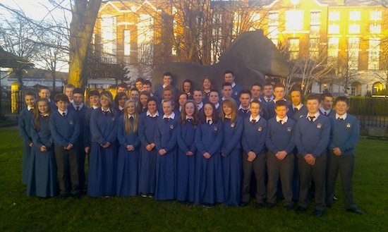 The Desmond College Secondary School Students from Newcastle West, Limerick at the RDS for the Young Scientists Competition