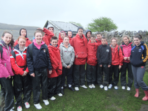 Desmond College first Year Trip to Burren 2013
