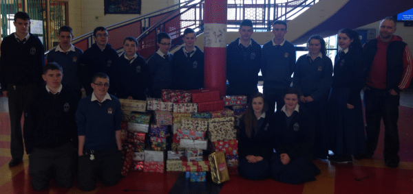 ShoeBox Appeal : Desmond College Lead by Rang Deirdre for Christmas 2013