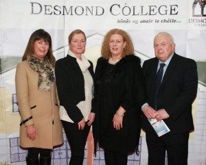 Desmond College BT Young Scientists Past and Present Jan 2014: Pictured with Principal Vourneen Gavin Barry and Deputy Principal Elizabeth Cregan