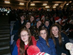 Desmond College at Stars, Choirs and Carols, trying to break the world record