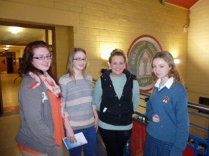 Desmond College Past Pupil Sisters come in to meet with current pupils and Young Scientist Exhibitors for 2014