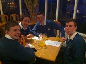 Desmond College Students at the Lyons Quiz Night 2014