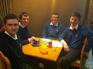 Desmond College Students Participating in the Lions Club Schools Quiz Night on 27th March 2014