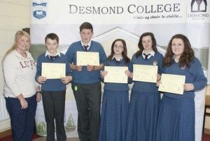 Desmond College Students Awards 2014 : 1st year and 2nd years