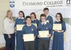 Desmond College Students Awards 2014 : 1st year and 2nd years