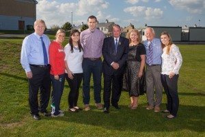 Desmond College visit from the GAA president Liam O'Neill to their school September 2014