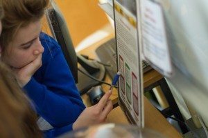 Desmond College Students learning about Forensics at the Desmond College Forensic Science Day Oct 2014