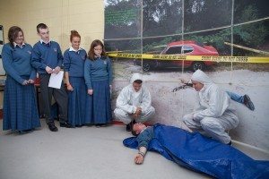 Desmond College Students Participating in Forensic Science Day : 2014 October