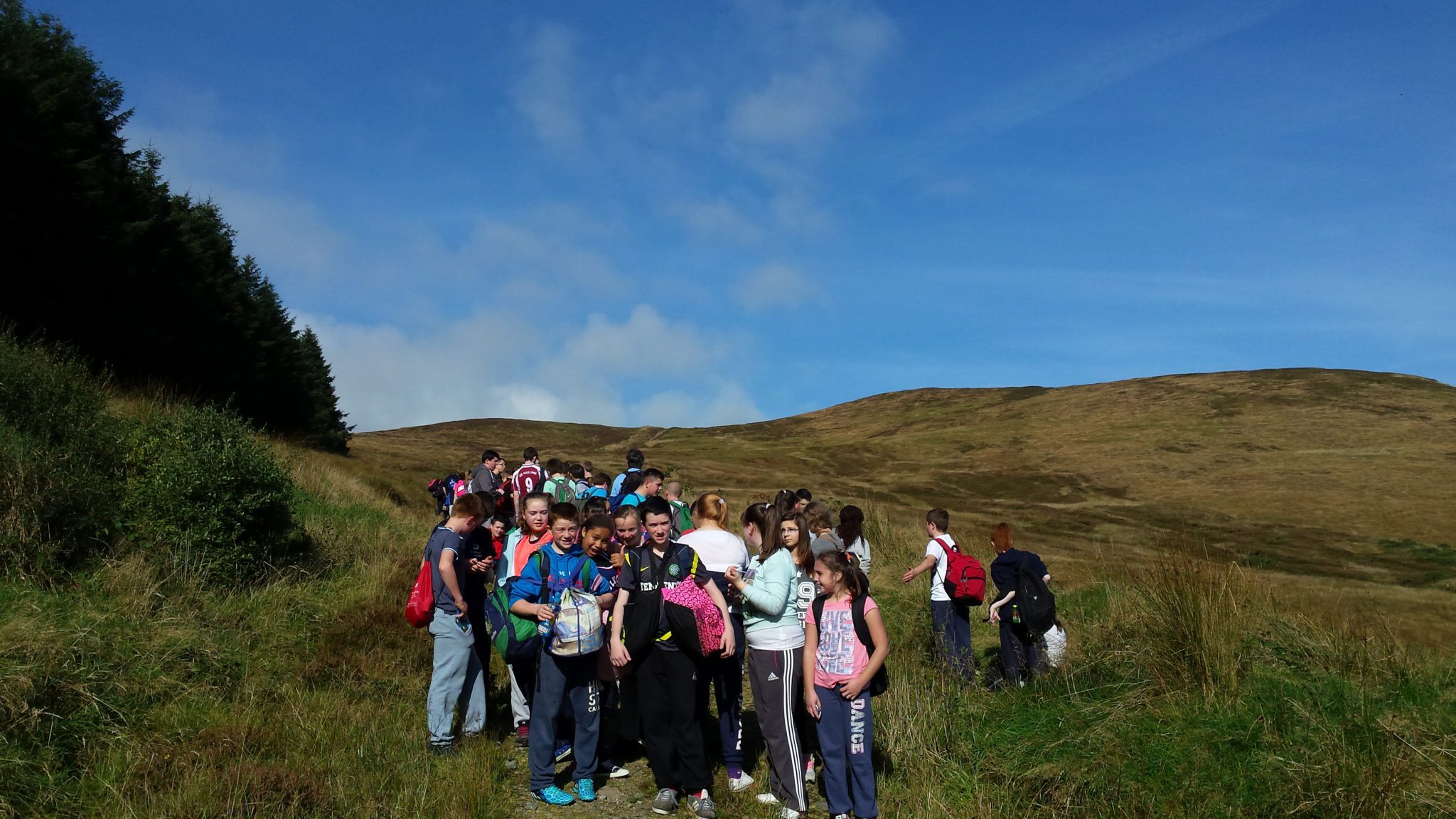 Transition Year Students 2014 with their First Year Buddies on the 2014 Buddy Hike