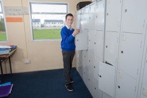 Student at Lockers