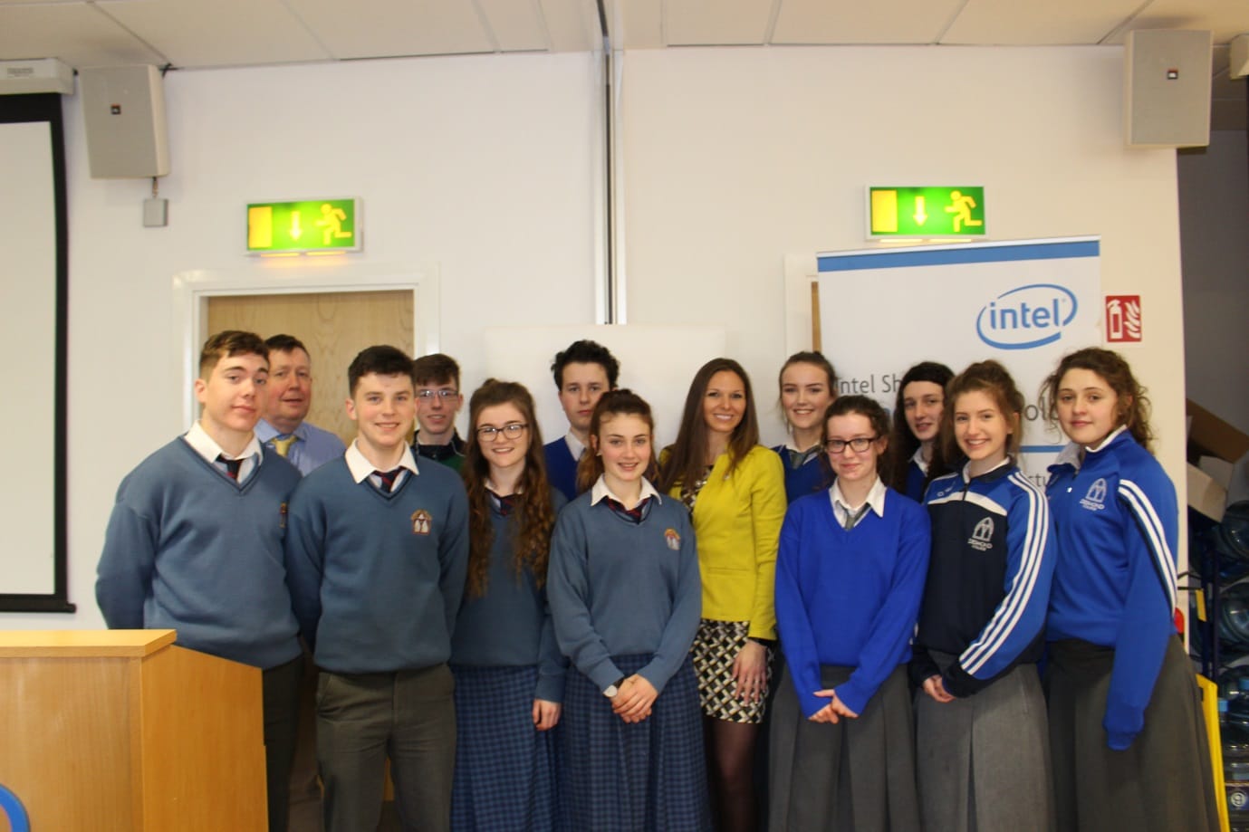 April 2016: Desmond College students pictured with Amber Gell American Engineer with NASA