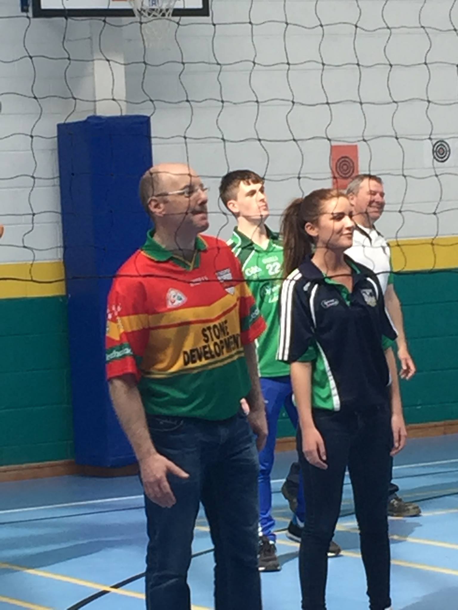 22nd April 2016: Teachers versus Students at the Desmond College Active Schools Week Volleyball Match