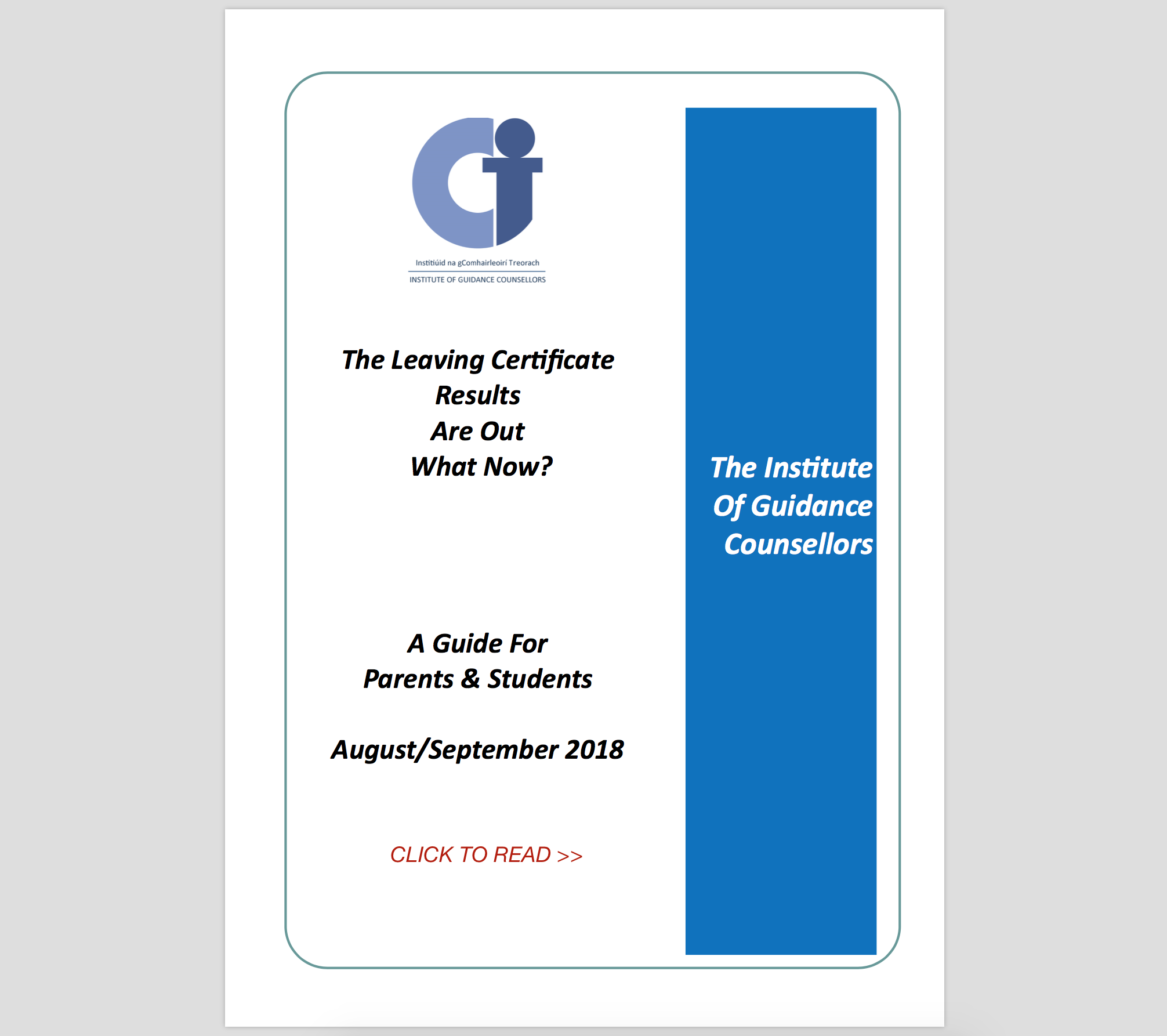 The Leaving Certificate Results are out ... what now?